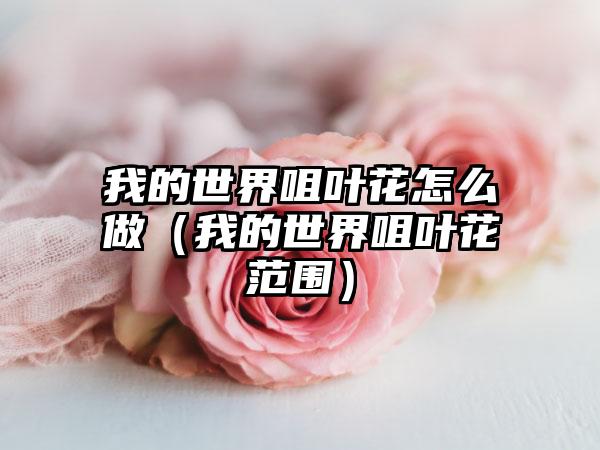 我的世界咀叶花怎么做（我的世界咀叶花范围）