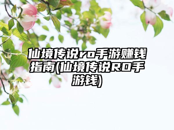仙境传说ro手游赚钱指南(仙境传说RO手游钱)
