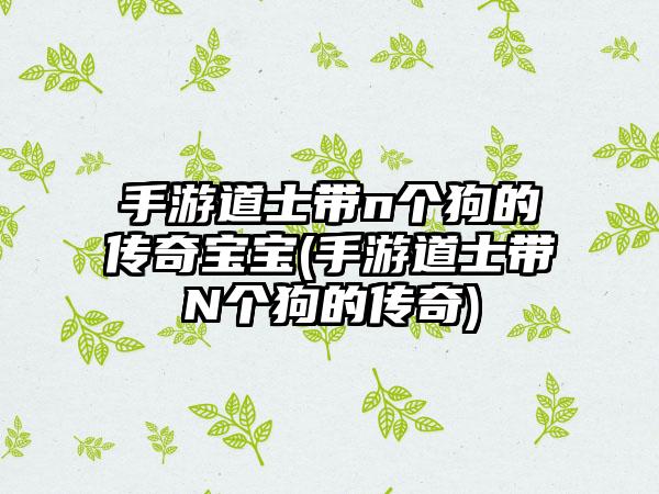 手游道士带n个狗的传奇宝宝(手游道士带N个狗的传奇)