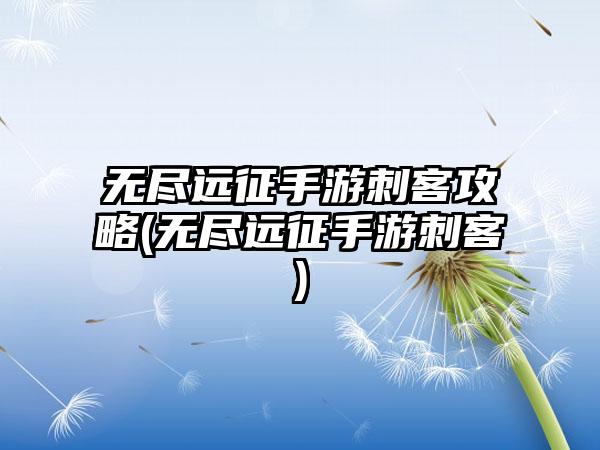 无尽远征手游刺客攻略(无尽远征手游刺客)