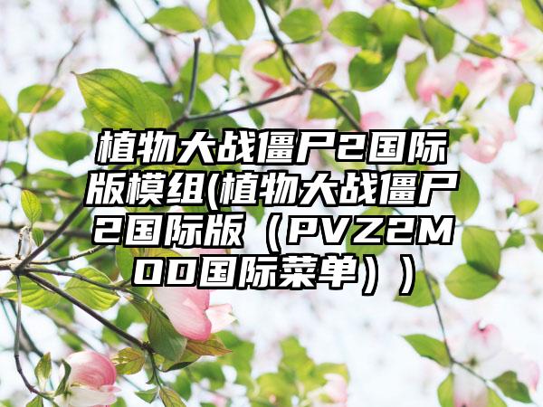 植物大战僵尸2国际版模组(植物大战僵尸2国际版（PVZ2MOD国际菜单）)