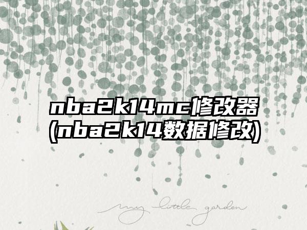 nba2k14mc修改器(nba2k14数据修改)