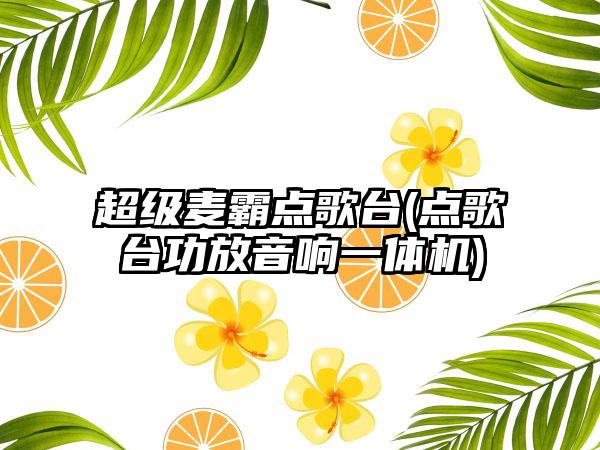 超级麦霸点歌台(点歌台功放音响一体机)