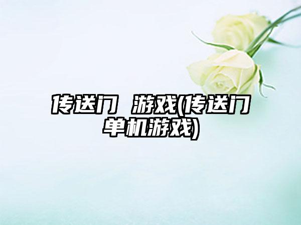 传送门 游戏(传送门单机游戏)