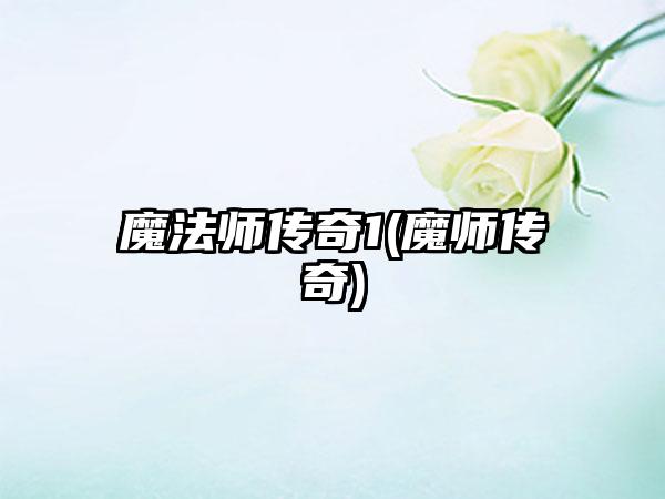 魔法师传奇1(魔师传奇)