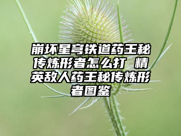 崩坏星穹铁道药王秘传炼形者怎么打 精英敌人药王秘传炼形者图鉴