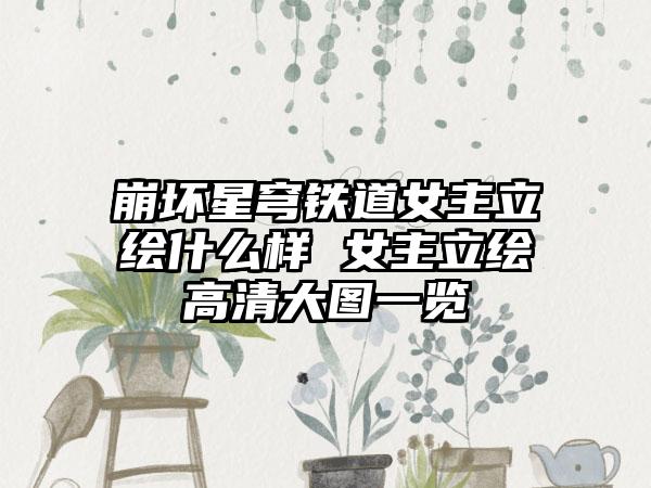 崩坏星穹铁道女主立绘什么样 女主立绘高清大图一览