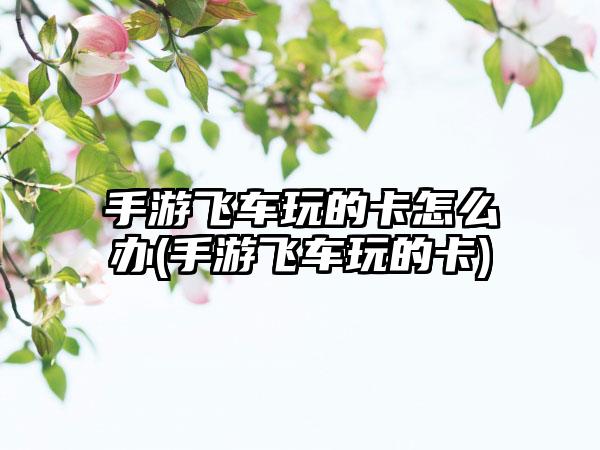 手游飞车玩的卡怎么办(手游飞车玩的卡)