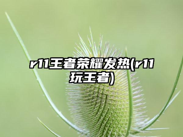 r11王者荣耀发热(r11玩王者)