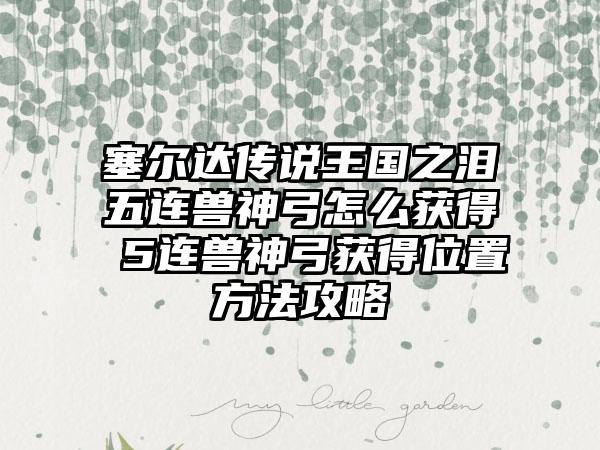 塞尔达传说王国之泪五连兽神弓怎么获得 5连兽神弓获得位置方法攻略