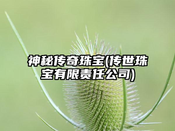 神秘传奇珠宝(传世珠宝有限责任公司)