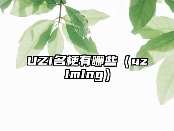UZI名梗有哪些（uziming）