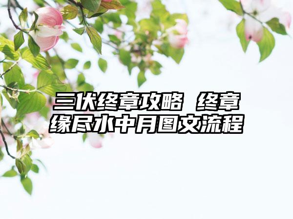 三伏终章攻略 终章缘尽水中月图文流程