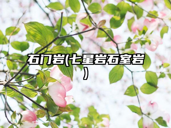 石门岩(七星岩石室岩)