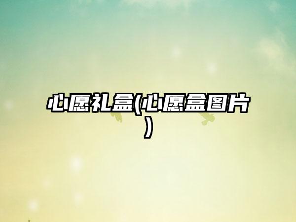 心愿礼盒(心愿盒图片)