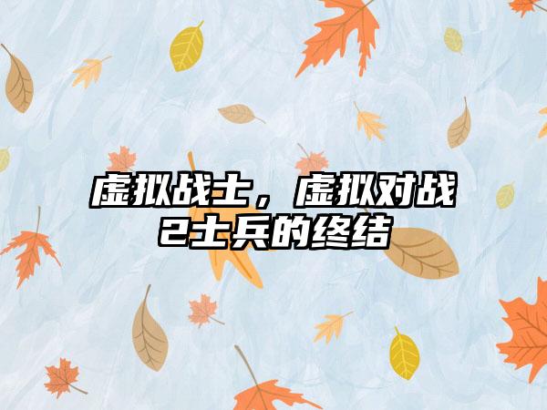 虚拟战士，虚拟对战2士兵的终结