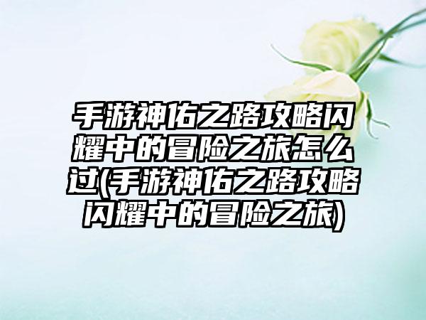 手游神佑之路攻略闪耀中的冒险之旅怎么过(手游神佑之路攻略闪耀中的冒险之旅)