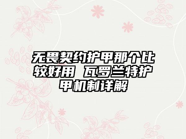 无畏契约护甲那个比较好用 瓦罗兰特护甲机制详解