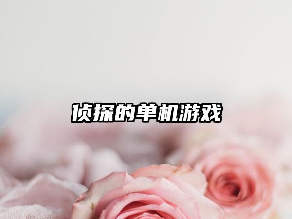 侦探的单机游戏