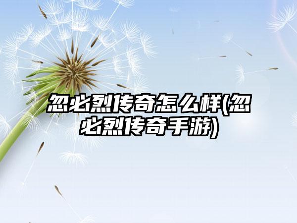 忽必烈传奇怎么样(忽必烈传奇手游)