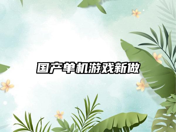 国产单机游戏新做