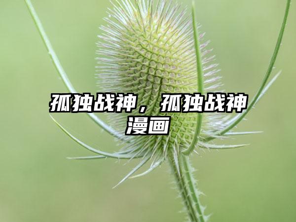 孤独战神，孤独战神漫画