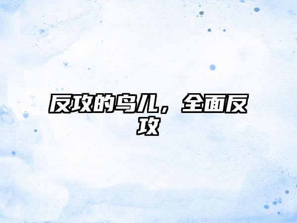 反攻的鸟儿，全面反攻