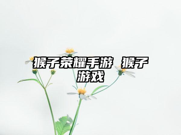 猴子荣耀手游 猴子游戏