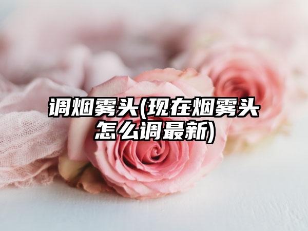 调烟雾头(现在烟雾头怎么调最新)