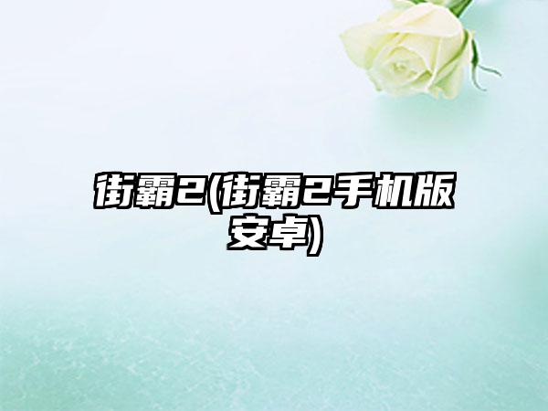 街霸2(街霸2手机版安卓)