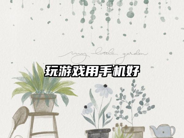 玩游戏用手机好