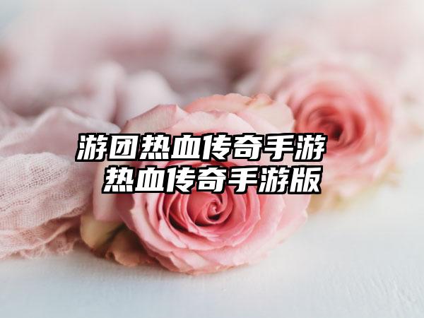 游团热血传奇手游 热血传奇手游版