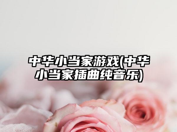 中华小当家游戏(中华小当家插曲纯音乐)
