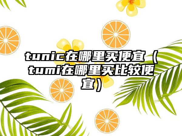 tunic在哪里买便宜（tumi在哪里买比较便宜）