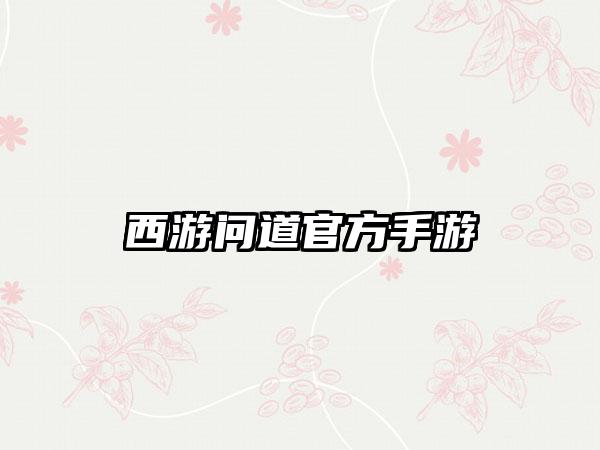 西游问道官方手游