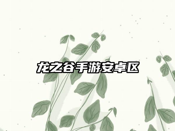 龙之谷手游安卓区