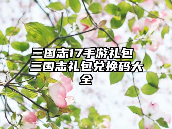 三国志17手游礼包 三国志礼包兑换码大全