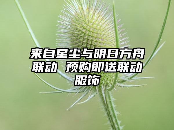 来自星尘与明日方舟联动 预购即送联动服饰