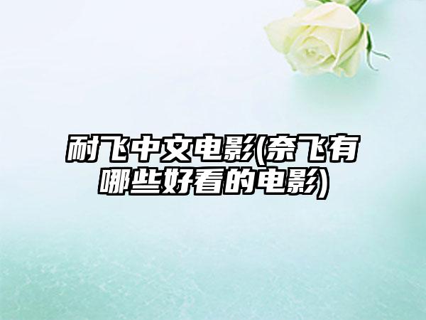耐飞中文电影(奈飞有哪些好看的电影)