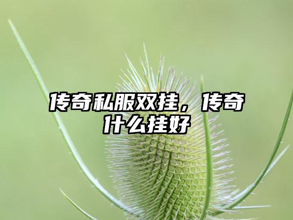 传奇私服双挂，传奇什么挂好