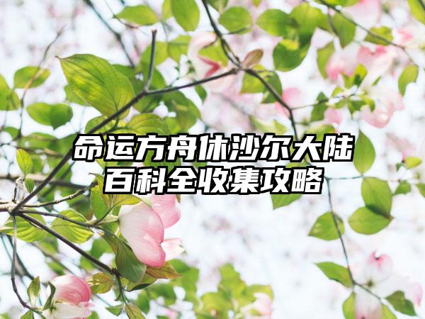 命运方舟休沙尔大陆百科全收集攻略