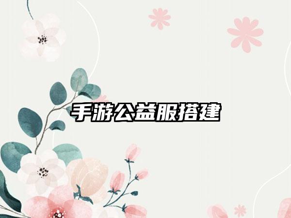 手游公益服搭建