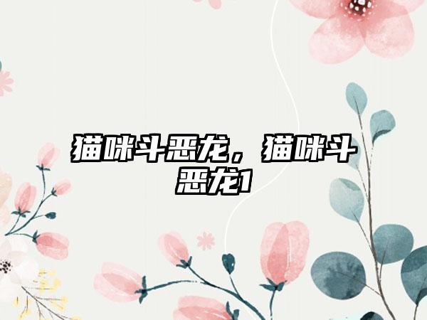 猫咪斗恶龙，猫咪斗恶龙1