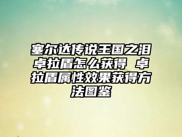 塞尔达传说王国之泪卓拉盾怎么获得 卓拉盾属性效果获得方法图鉴