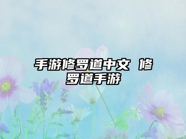 手游修罗道中文 修罗道手游