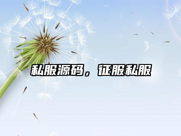 私服源码，征服私服