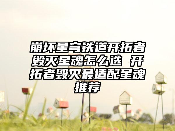 崩坏星穹铁道开拓者毁灭星魂怎么选 开拓者毁灭最适配星魂推荐