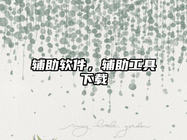 辅助软件，辅助工具下载
