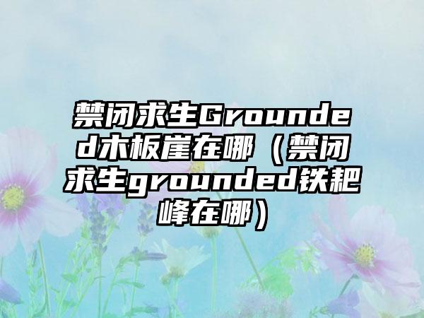 禁闭求生Grounded木板崖在哪（禁闭求生grounded铁耙峰在哪）