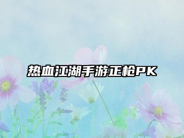 热血江湖手游正枪PK